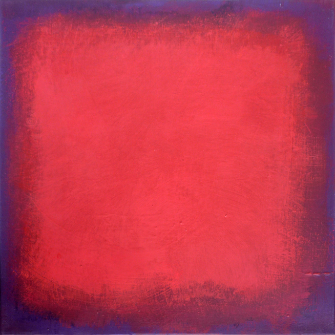 Farbfeld Rot auf Violett